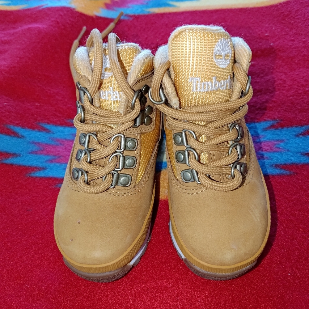 Timberland Euro Hiker Mid Toddler Boots Wheat US Toddler Size 6
